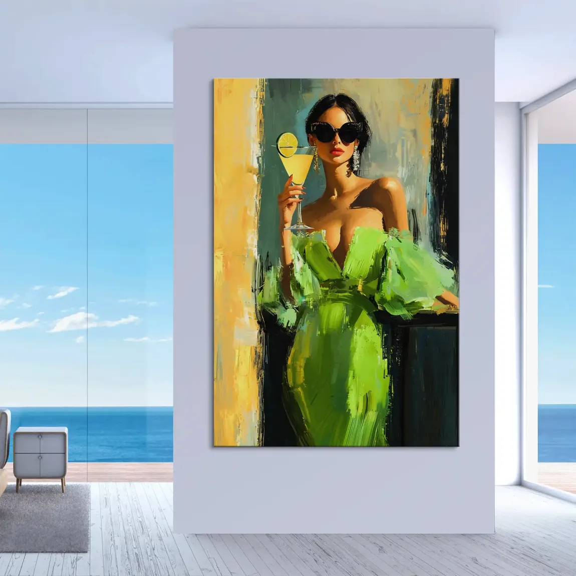 Sonnenkuss und Zitrone Leinwand Bild INGALERIE