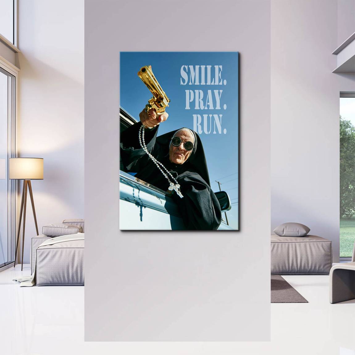 Rebel Nun Leinwand Bild