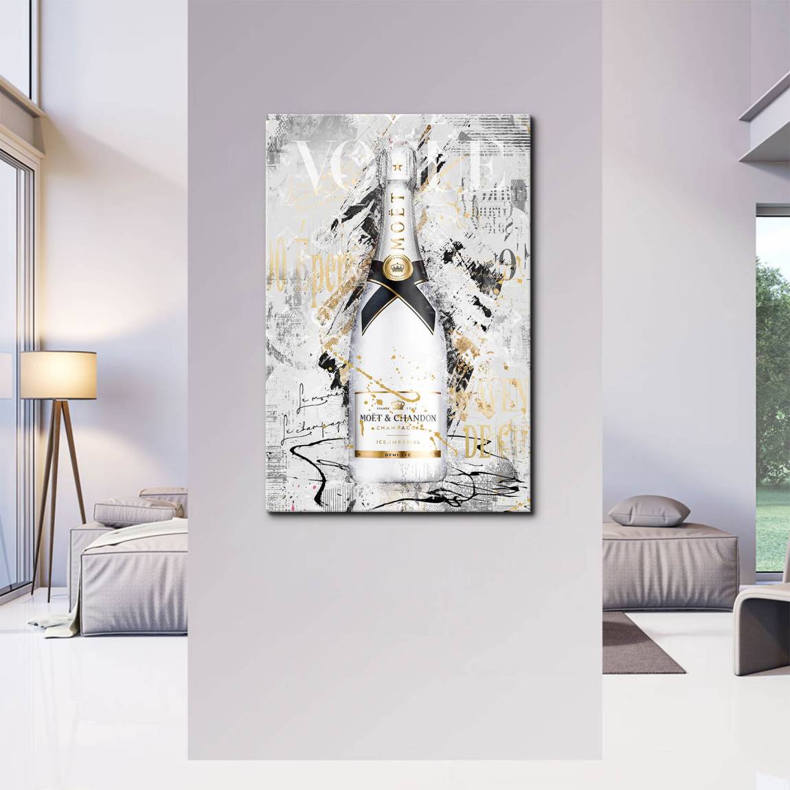 Champagner Prestige Leinwand Bild