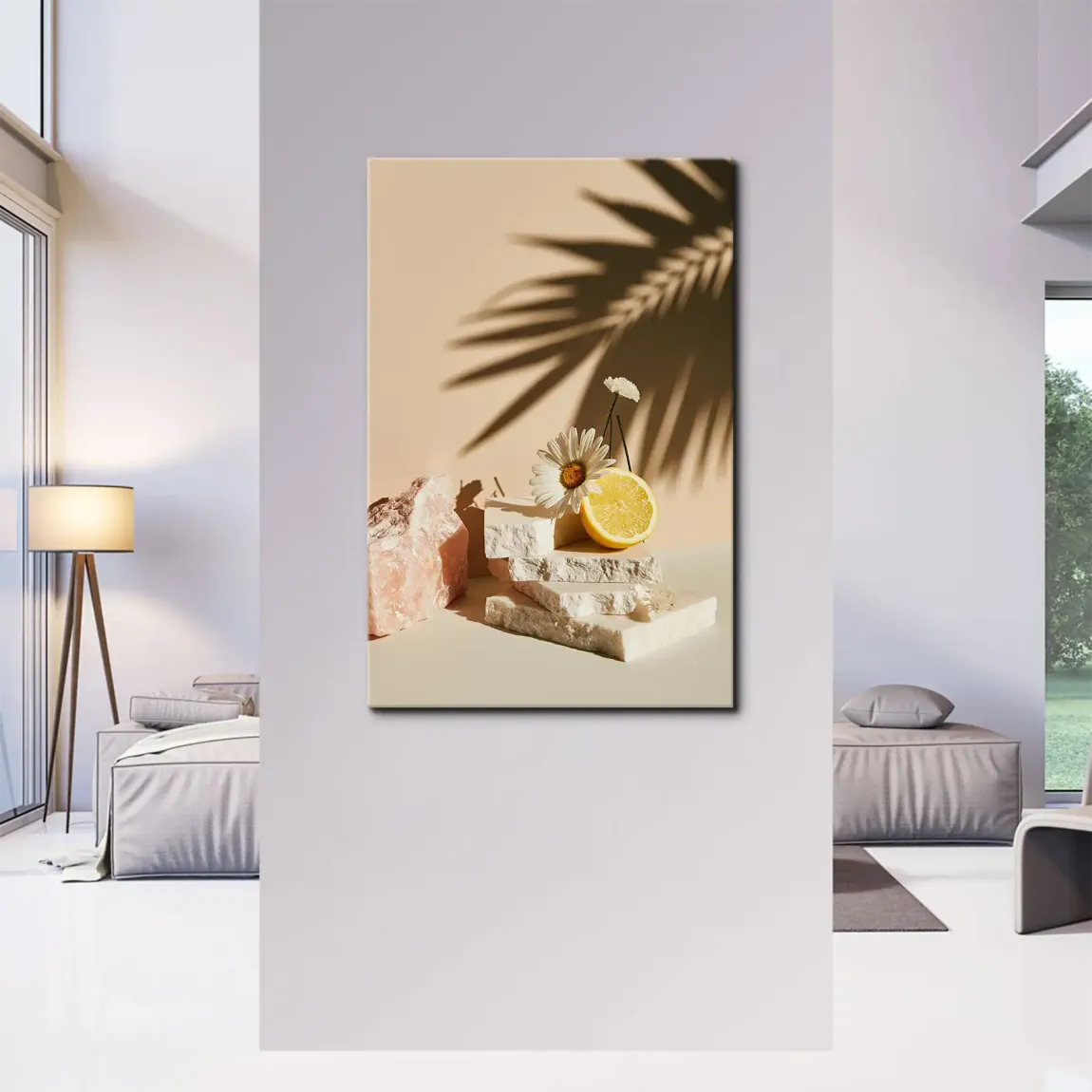 Zitrus Blüte Leinwand Bild