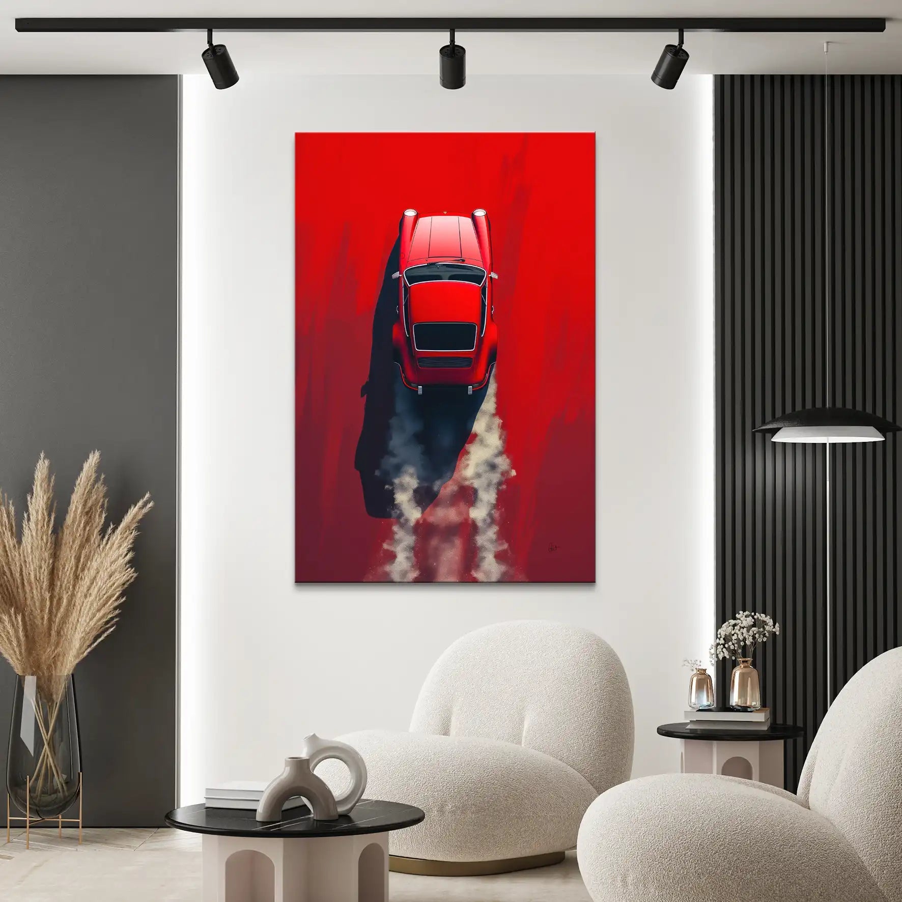 Red 911 Leinwand Bild INGALERIE