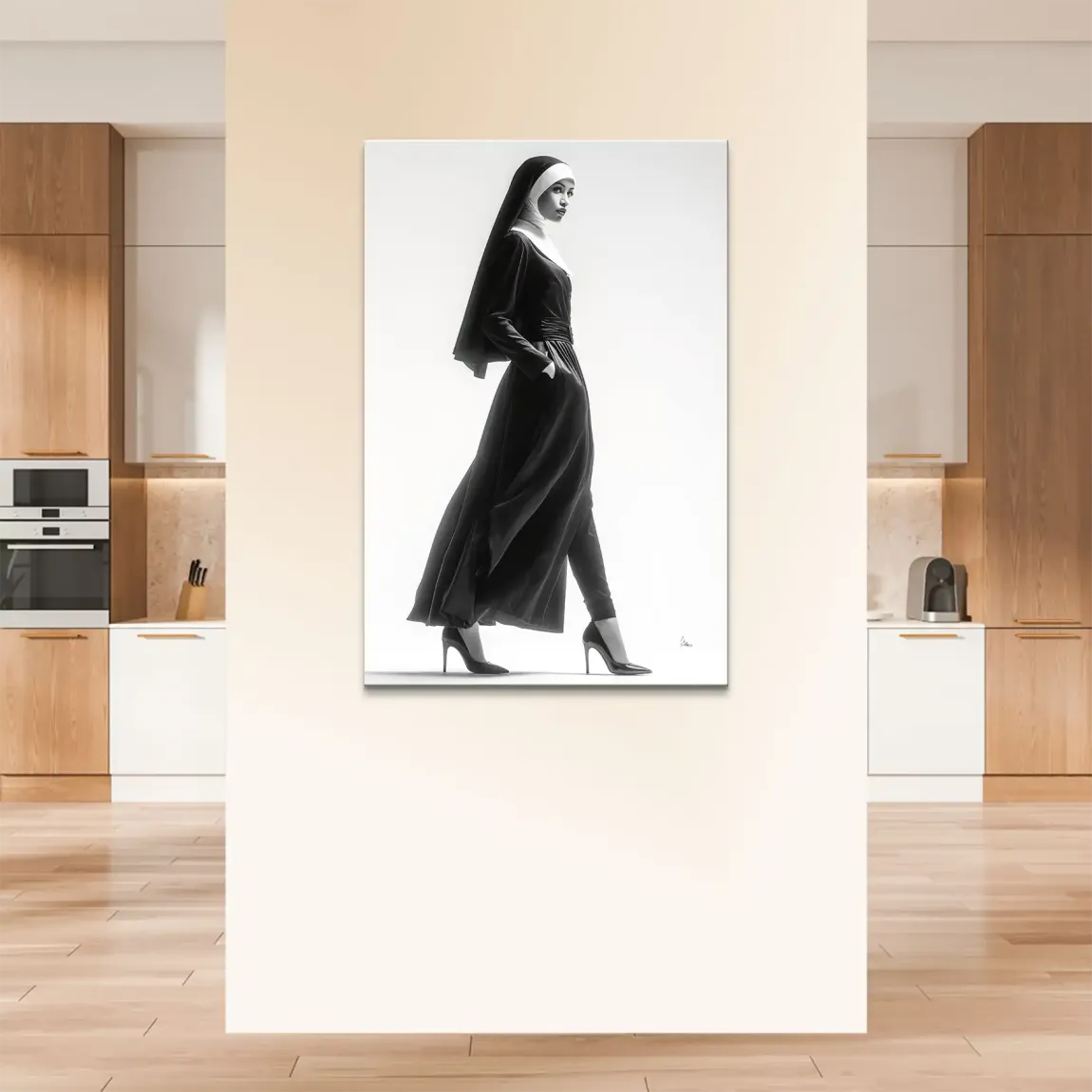 Nonne Couture Leinwand Bild