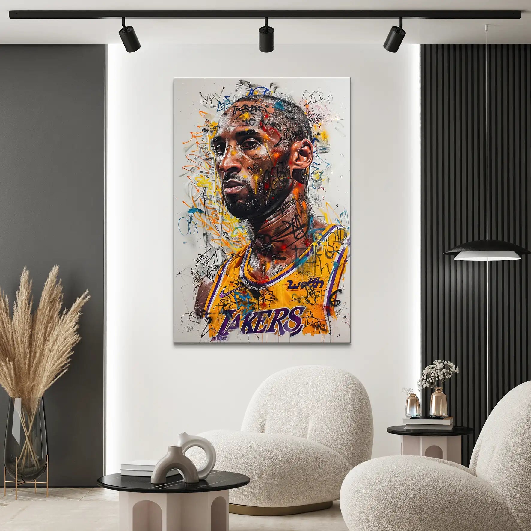 Kobe Basketball Street Art Leinwand Bild INGALERIE