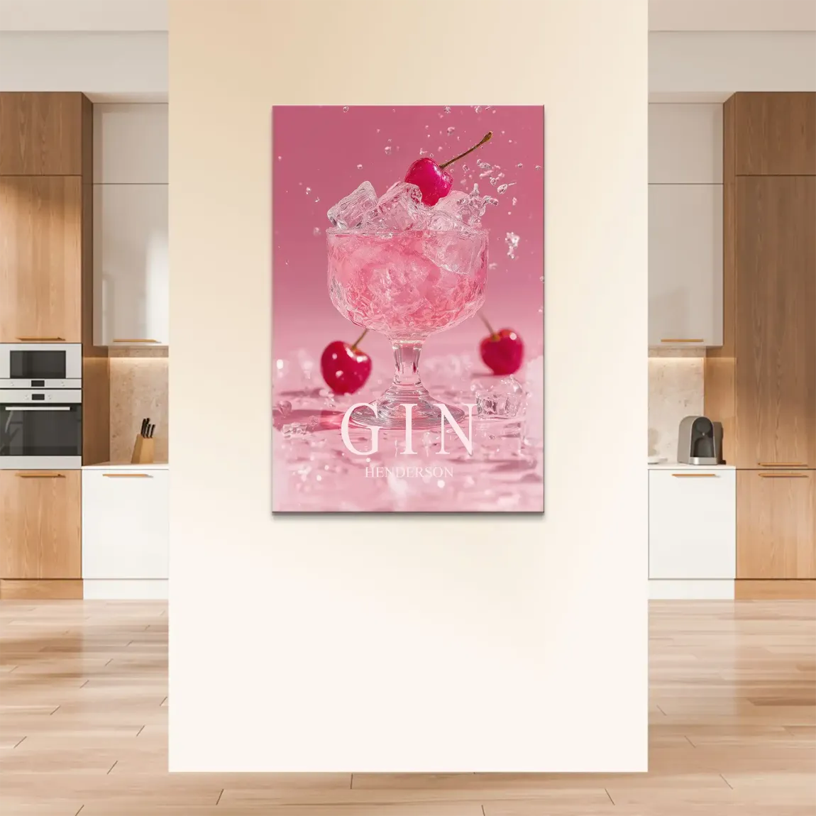 Gin Rosé Leinwand Bild