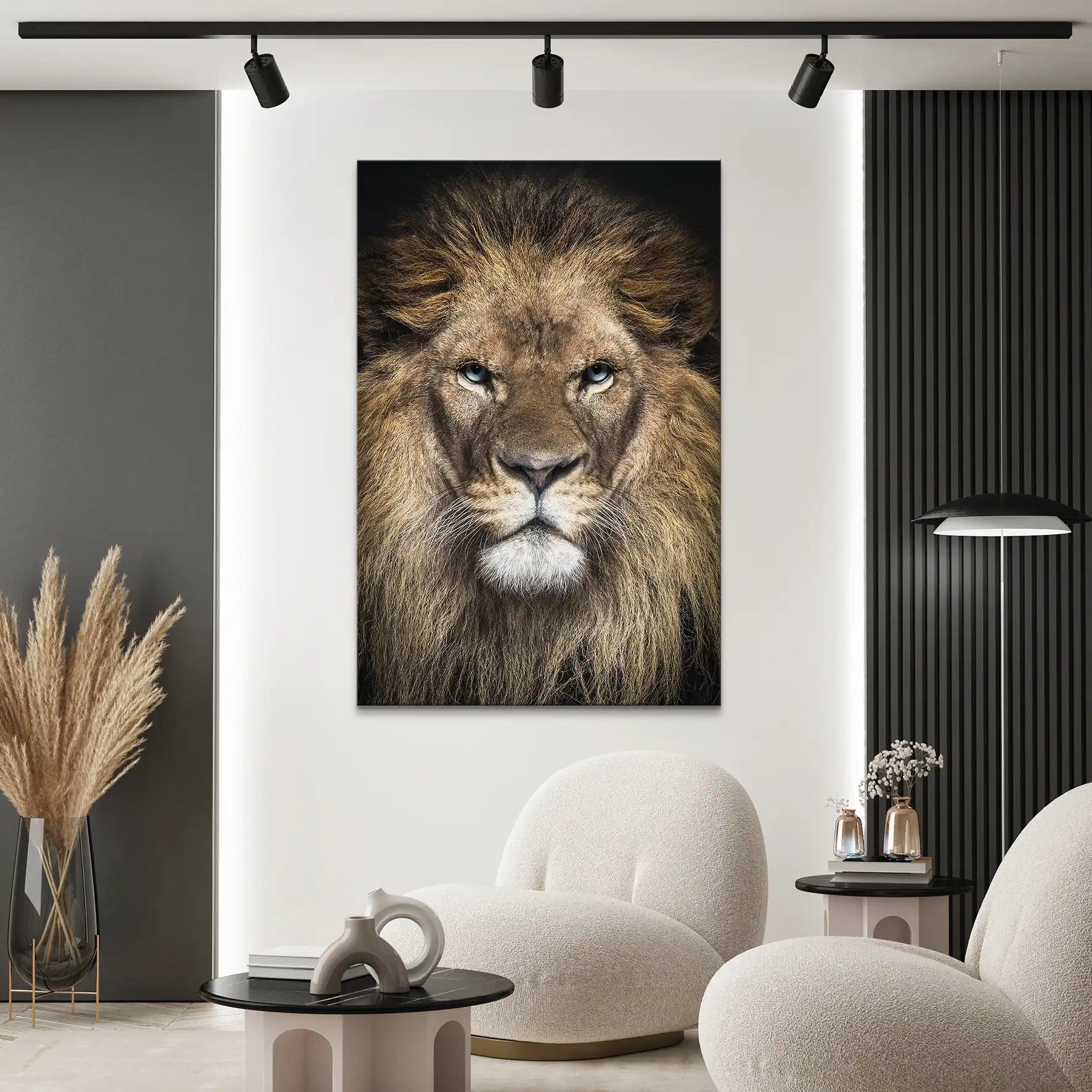 Lion Portrait Leinwand Bild INGALERIE