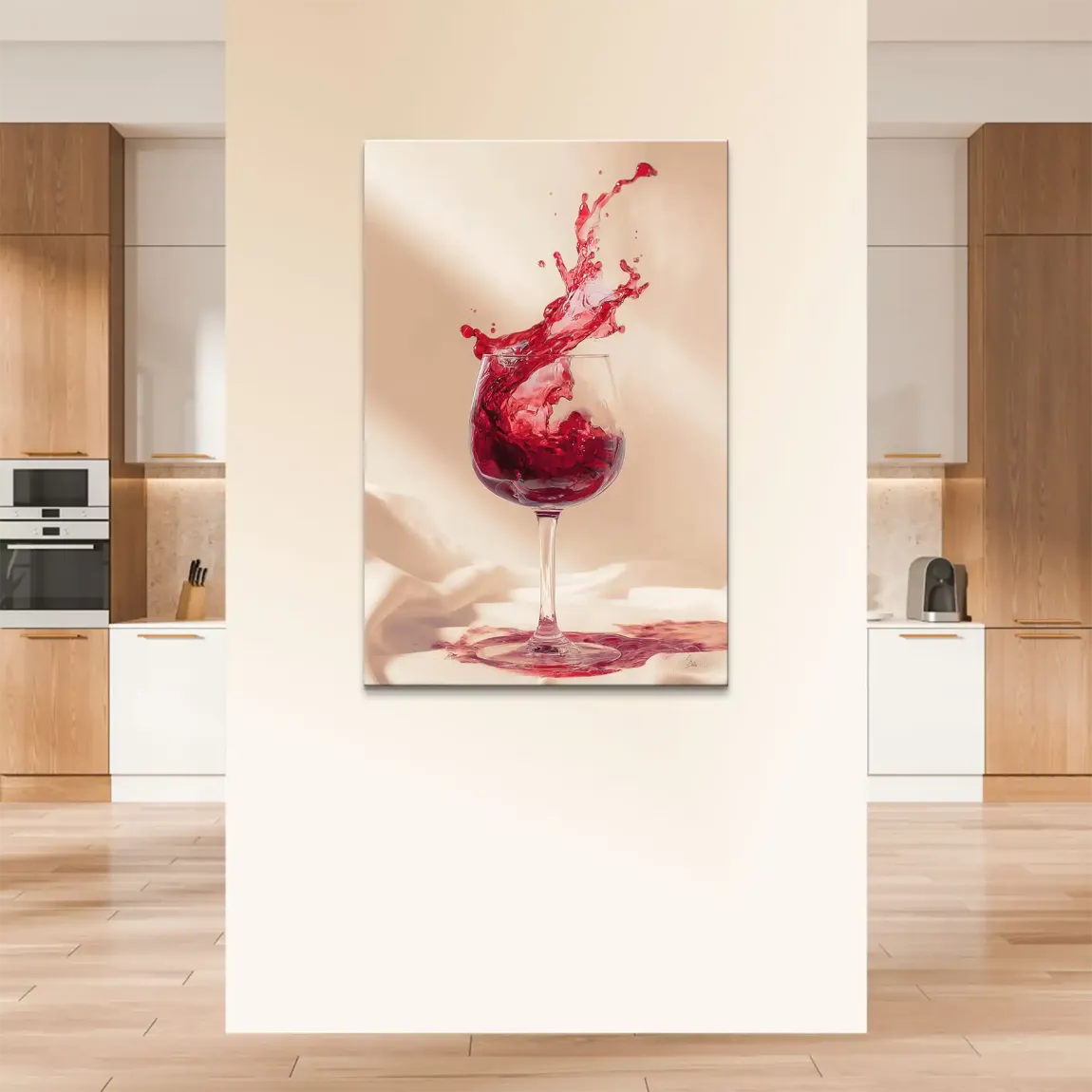 Ruby Splash Leinwand Bild