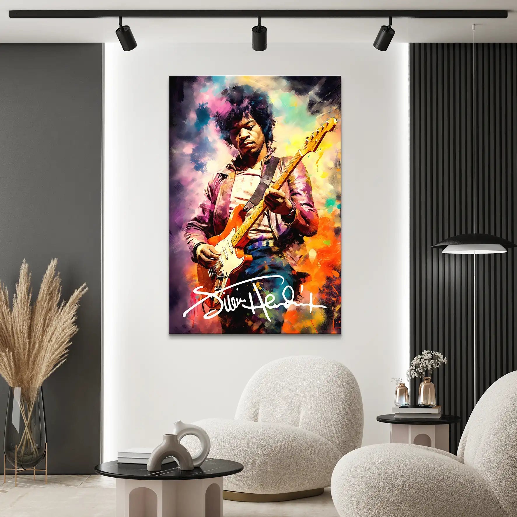 Jimi Hendrix Abstrakt Leinwand Bild INGALERIE