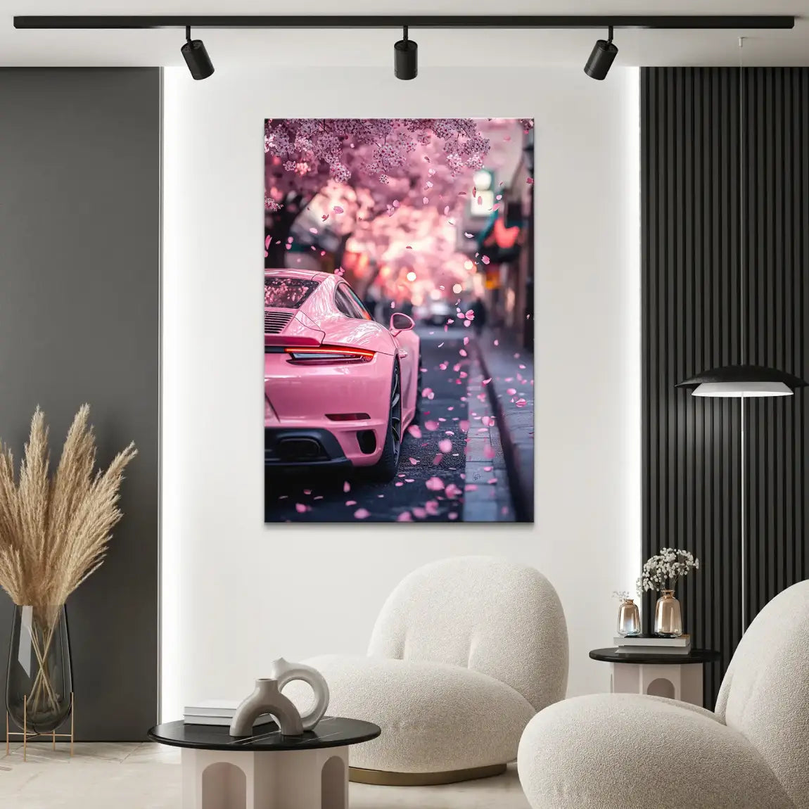 Porsche 911 Blüten Leinwand Bild INGALERIE