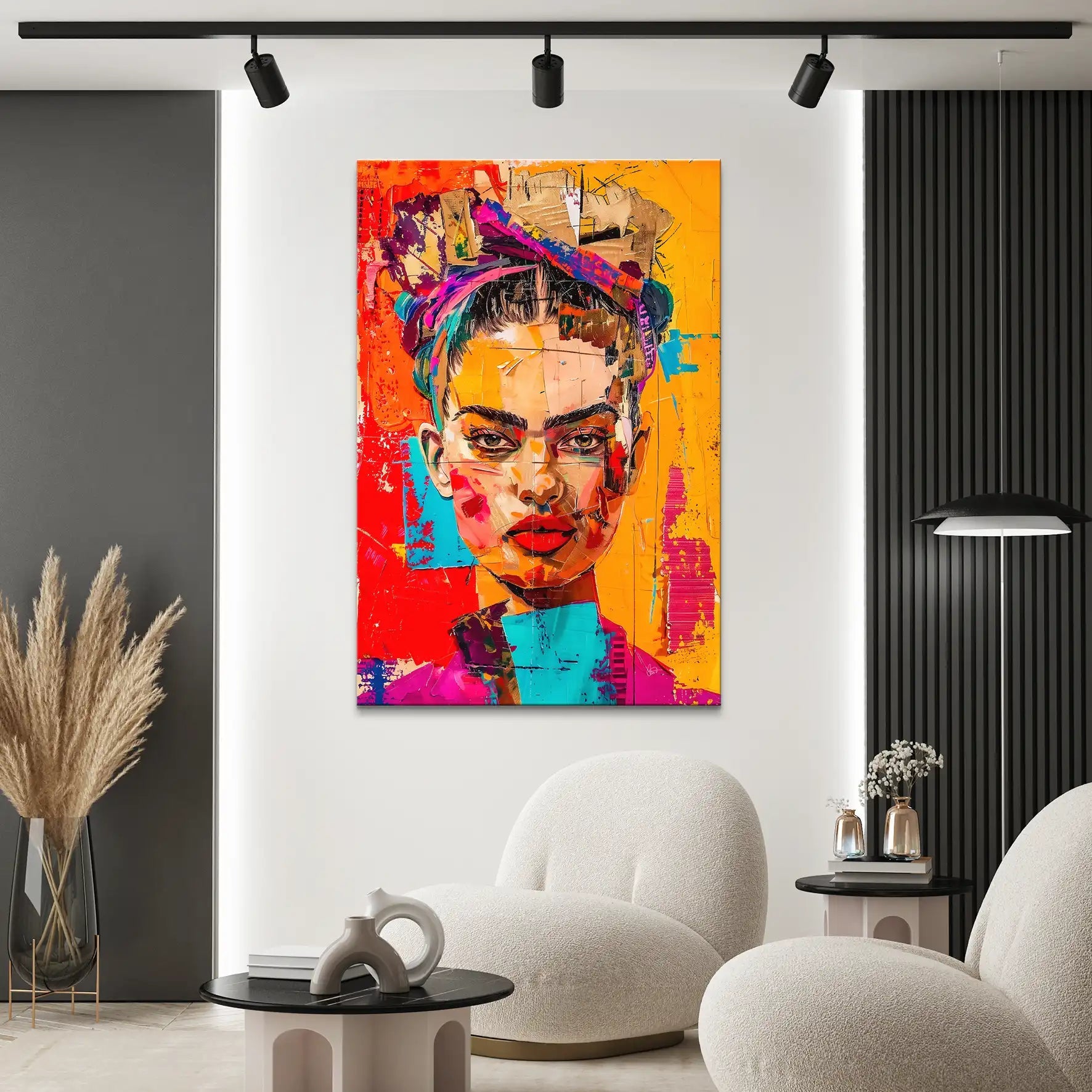 Frida Street Art Style Leinwand Bild INGALERIE