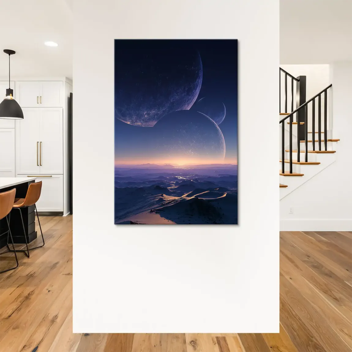 Jenseits der Welt Leinwand Bild