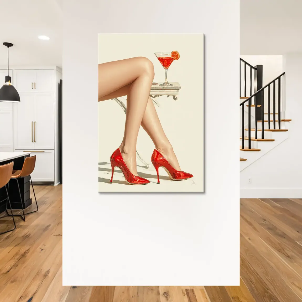 Red Heels Delight Leinwand Bild