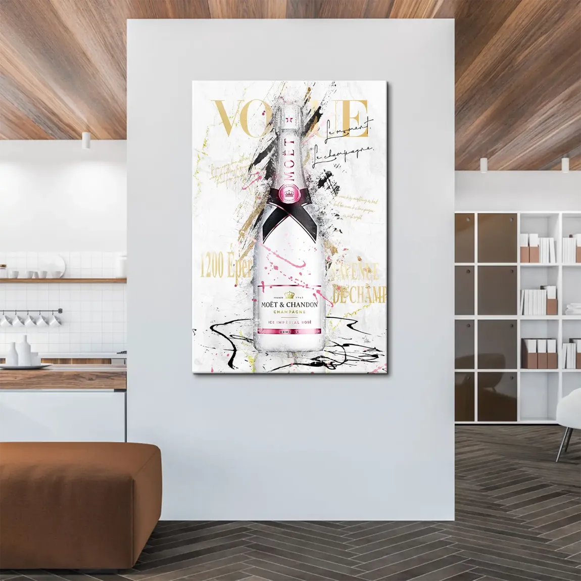 Champagner Glam Leinwand Bild