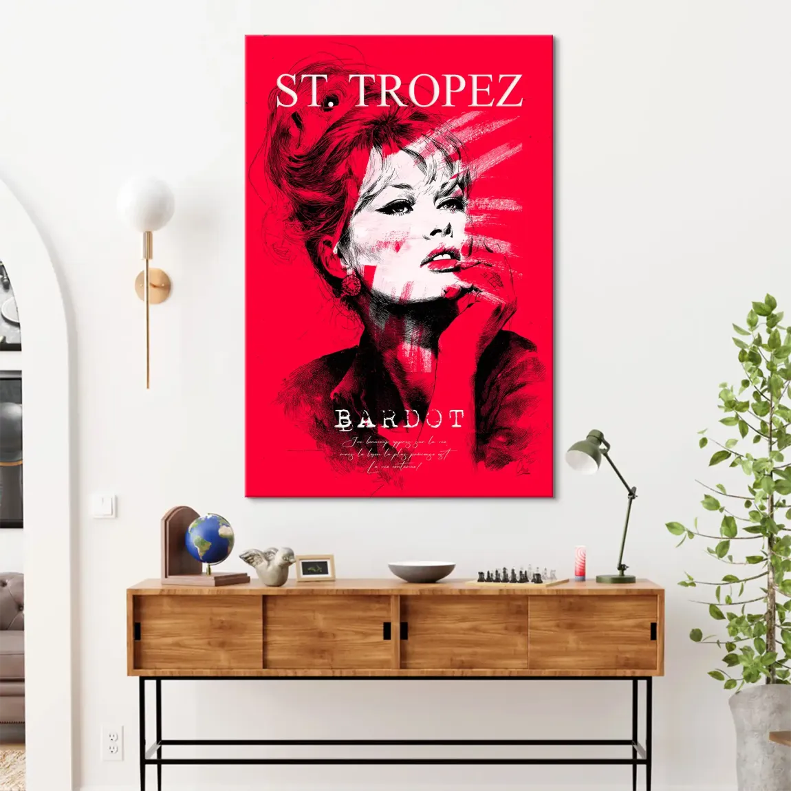 Bardot St Tropez Leinwand Bild