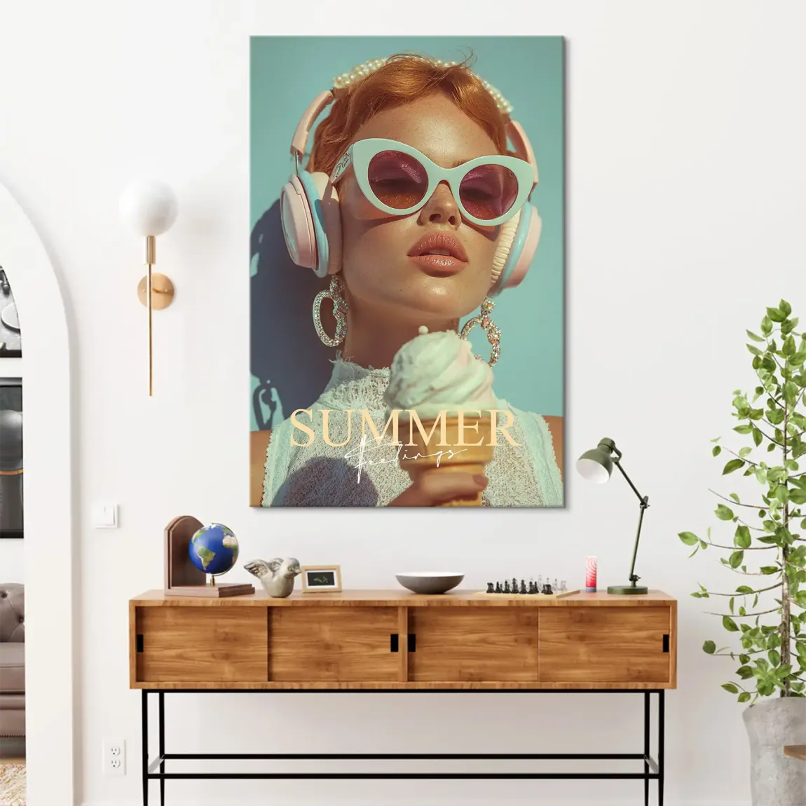 Summerfeeling Leinwand Bild