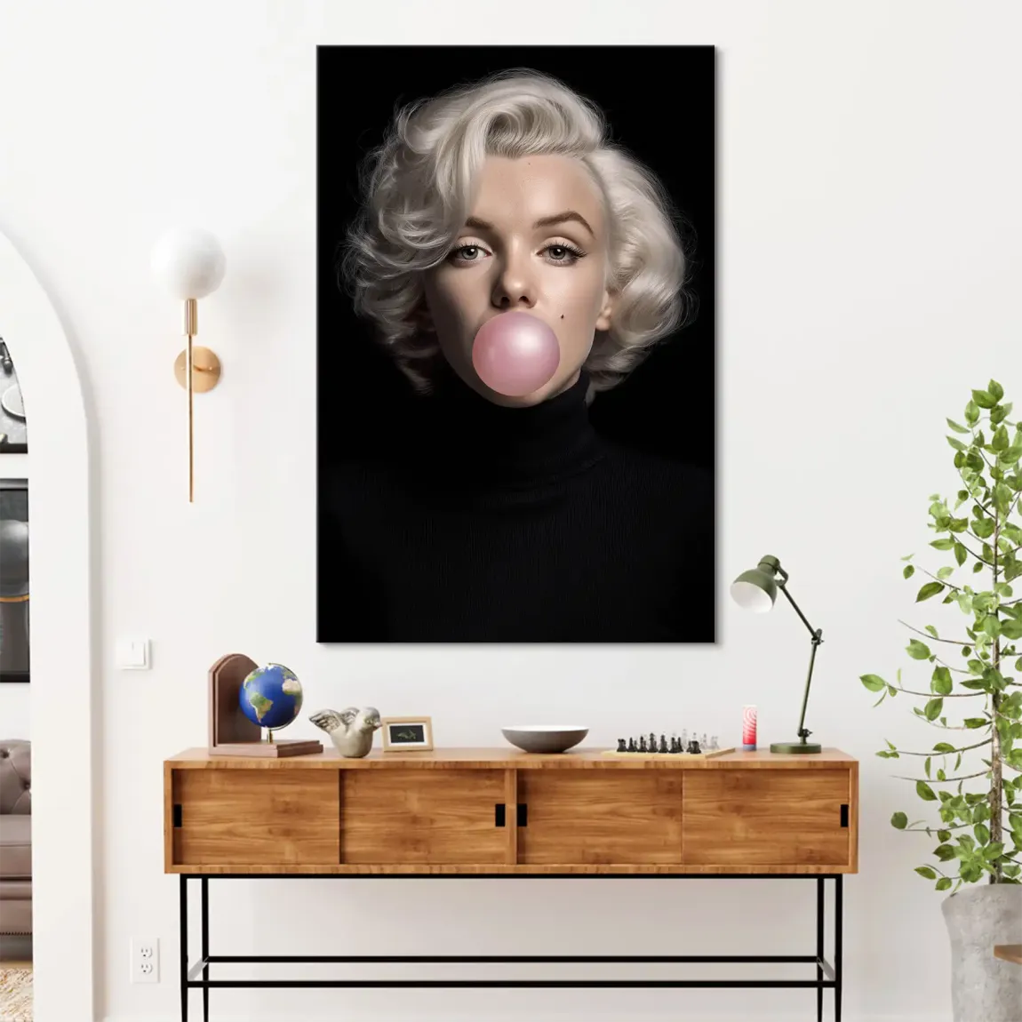 Marilyn Bubble Glamour Leinwand Bild