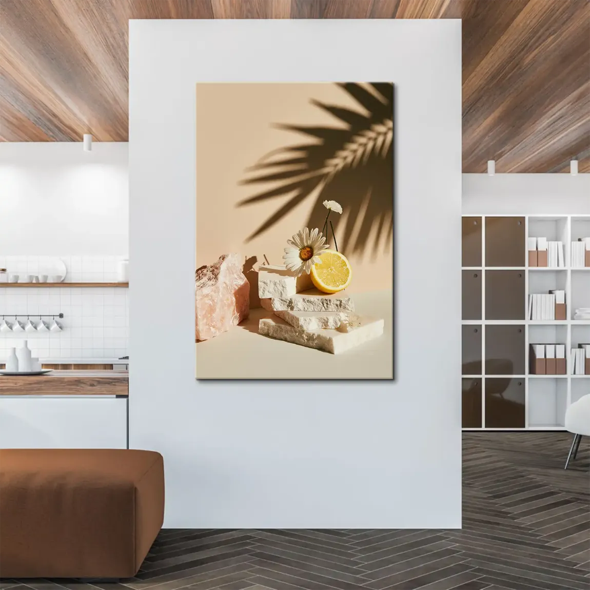 Zitrus Blüte Leinwand Bild