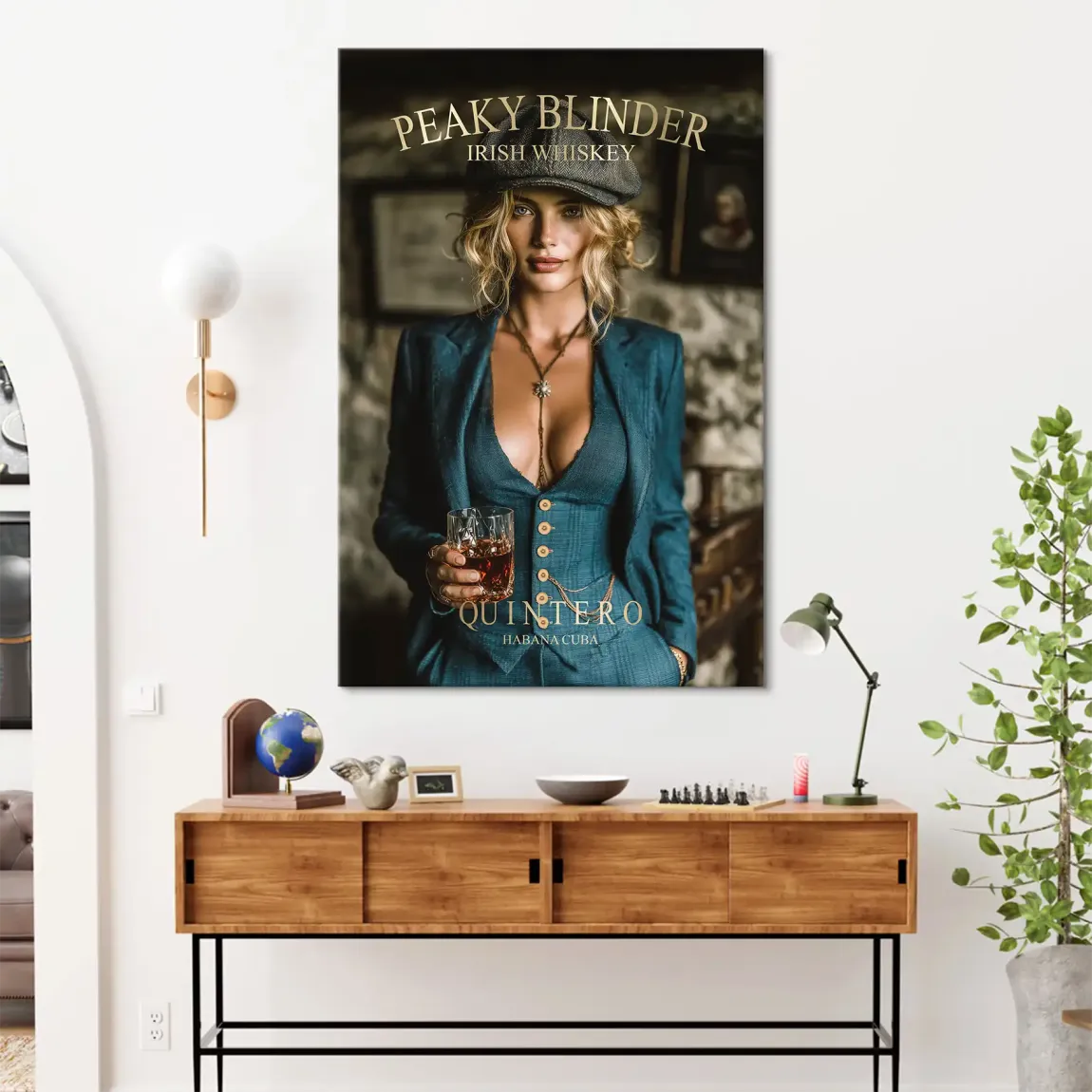 Peaky Blinder Glam Leinwand Bild