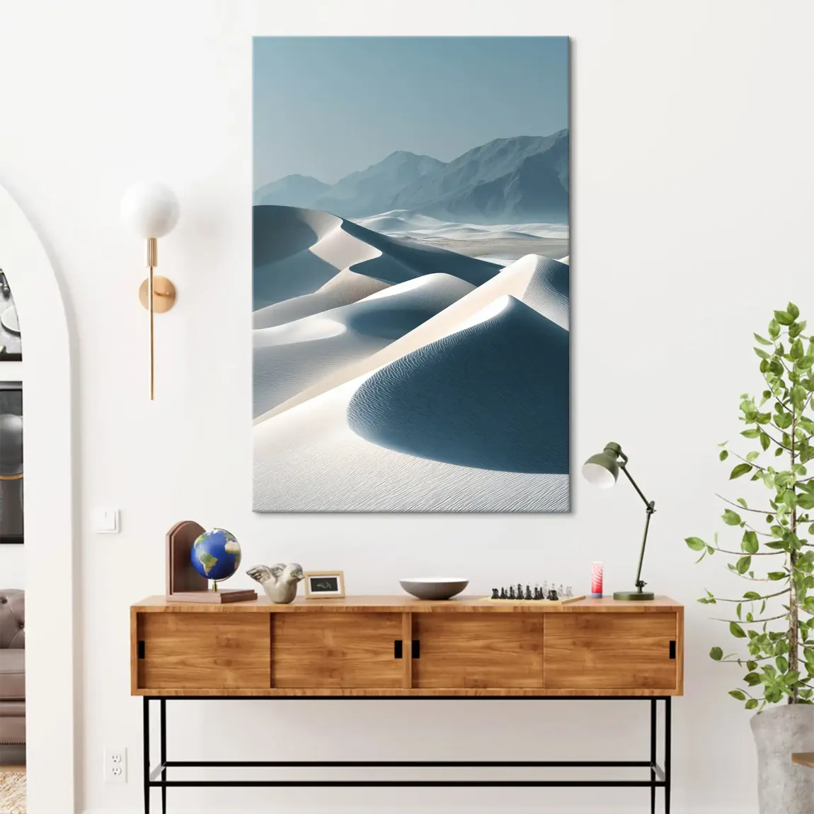 Zeit aus Sand Leinwand Bild