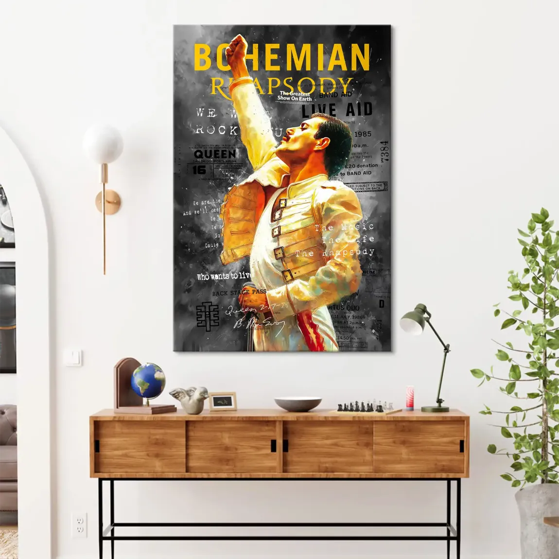 Freddie Mercury Bohemian Leinwand Bild