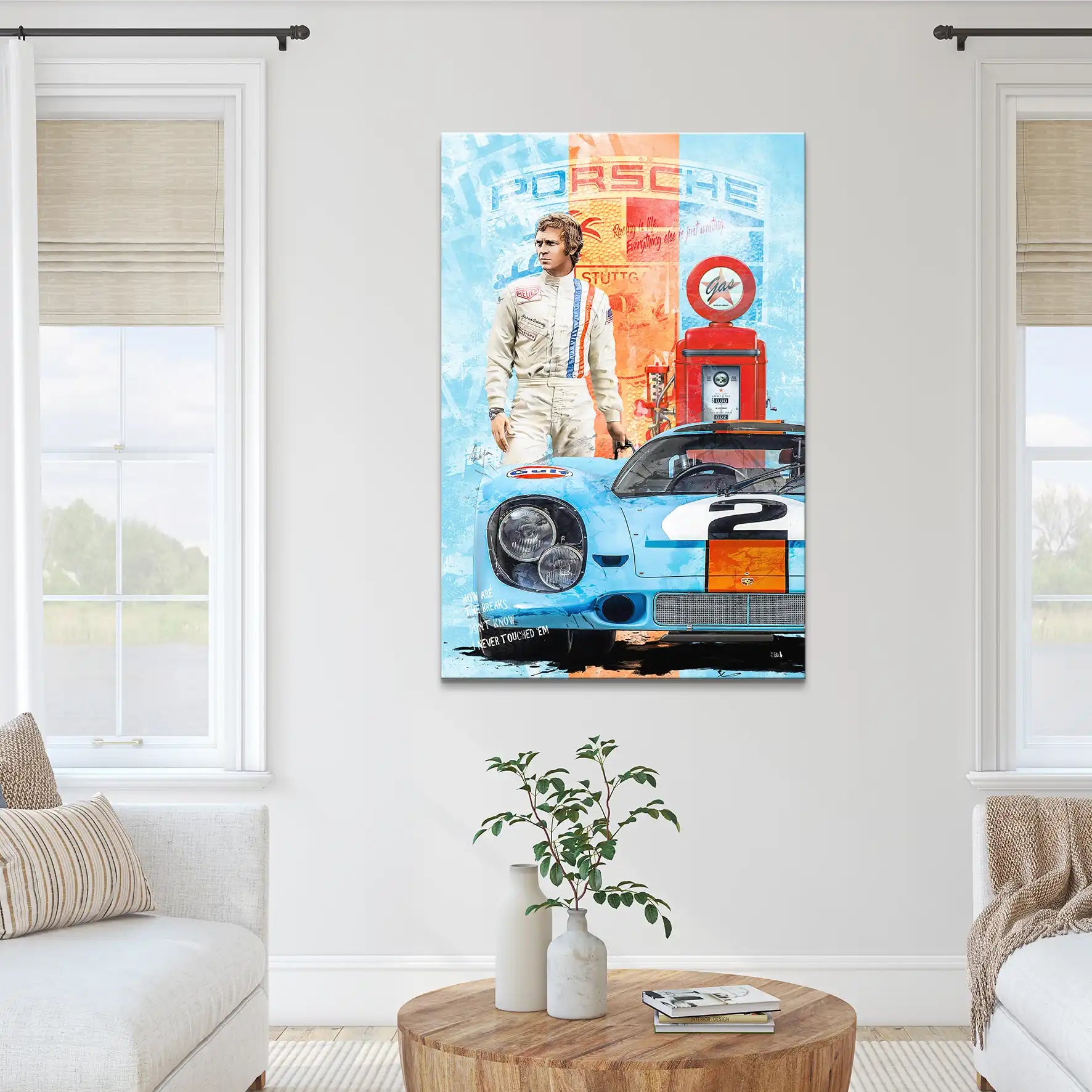 Steve Porsche 917 Leinwand Bild INGALERIE