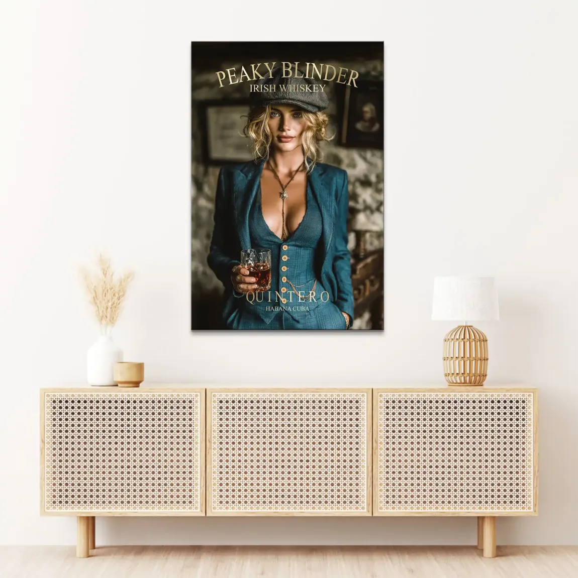 Peaky Blinder Glam Leinwand Bild