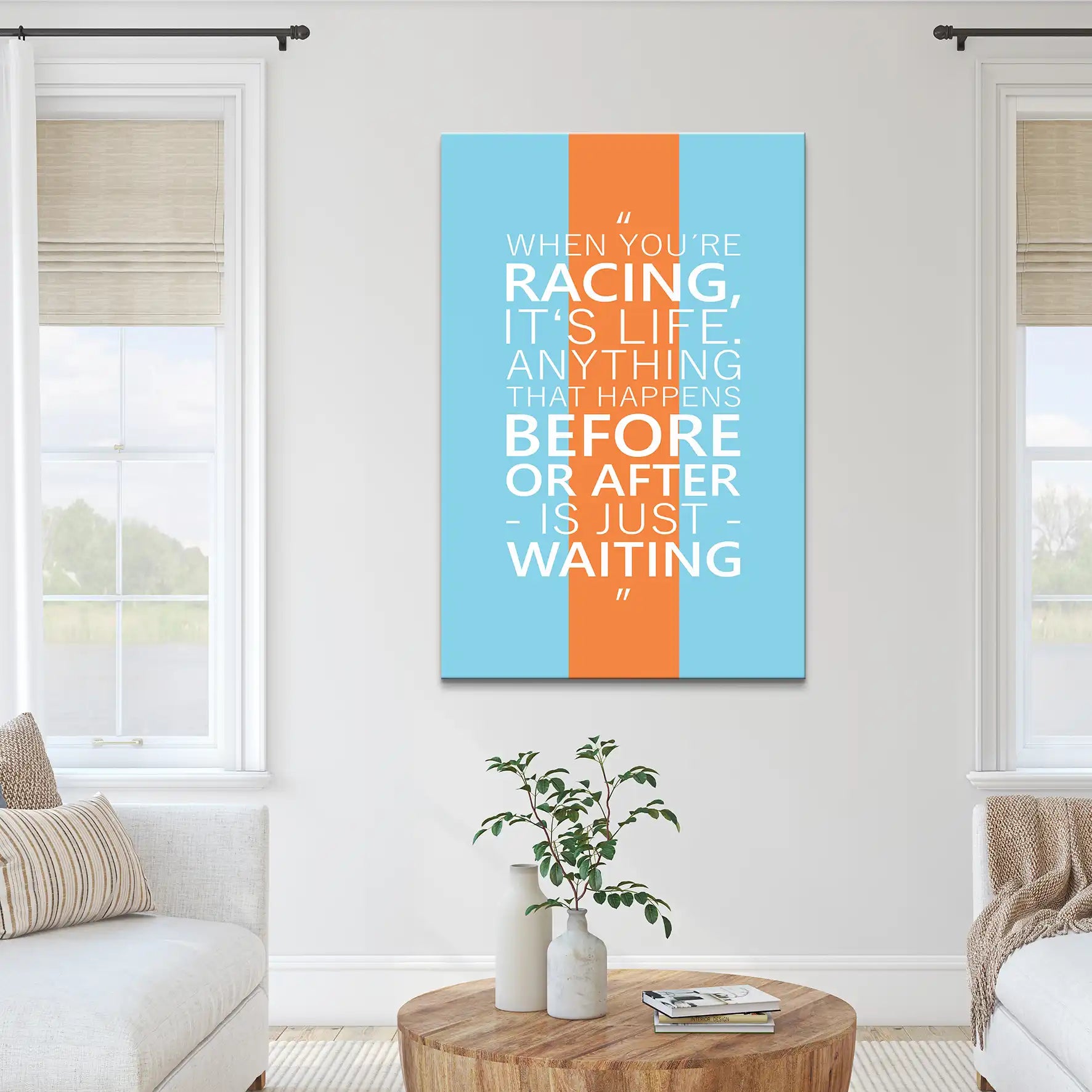 Racing Is Life Leinwand Bild INGALERIE