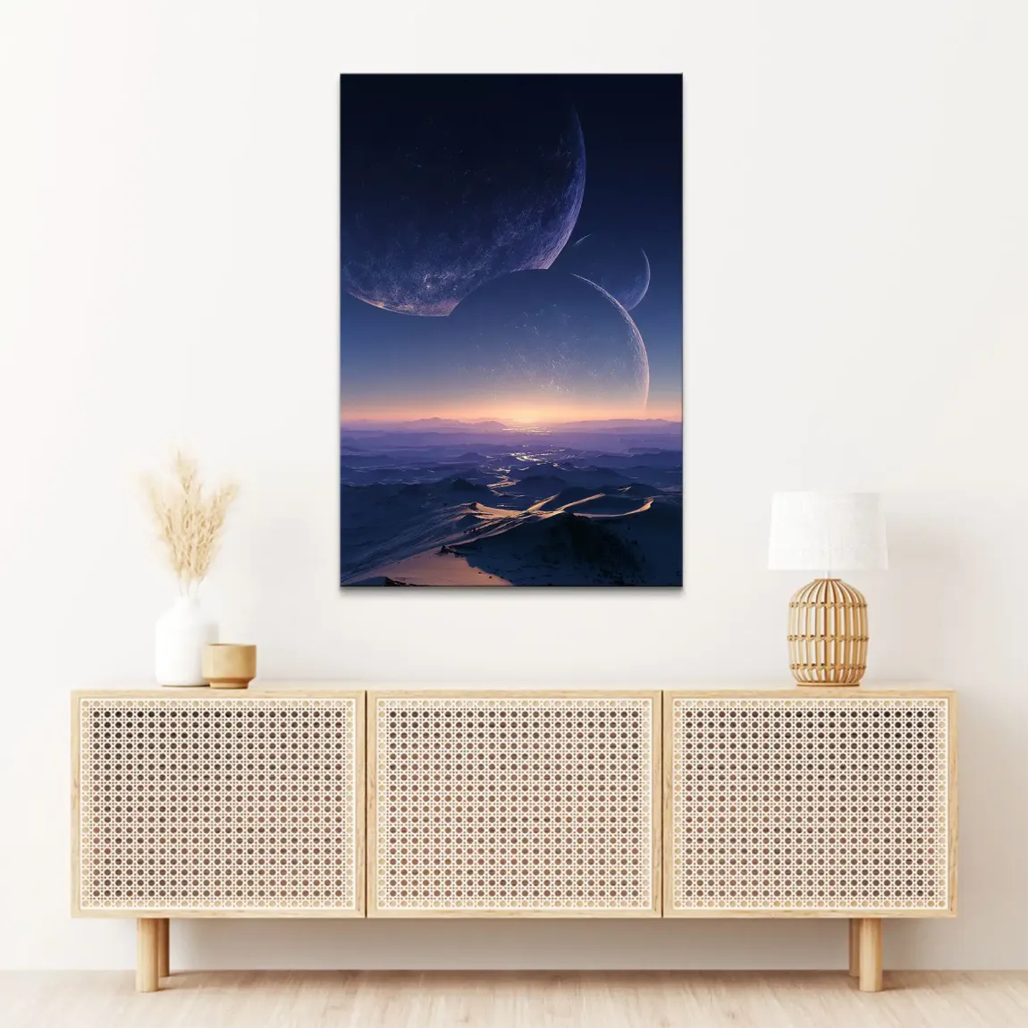 Jenseits der Welt Leinwand Bild