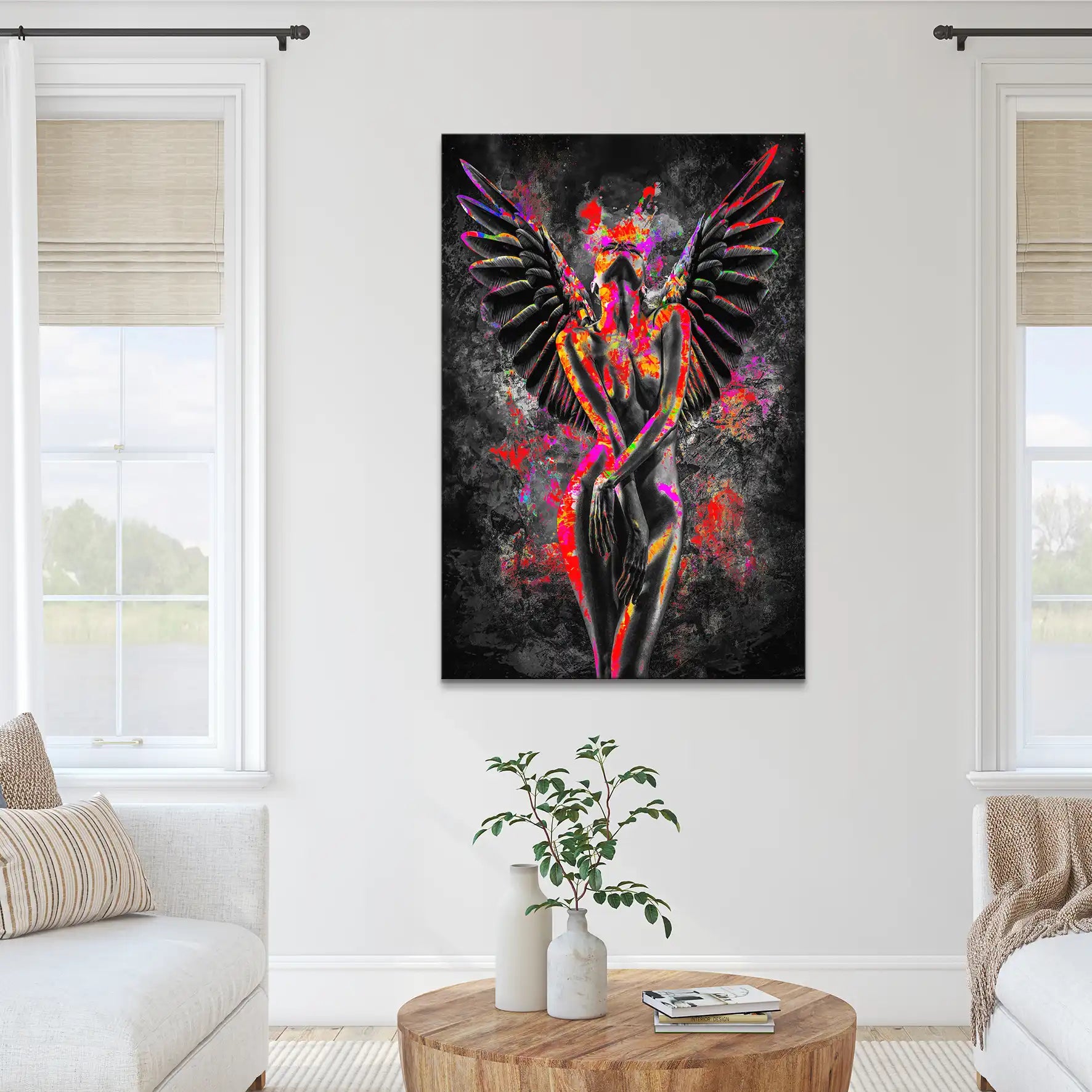 Pop Art Angel Abstrakt Leinwand Bild INGALERIE