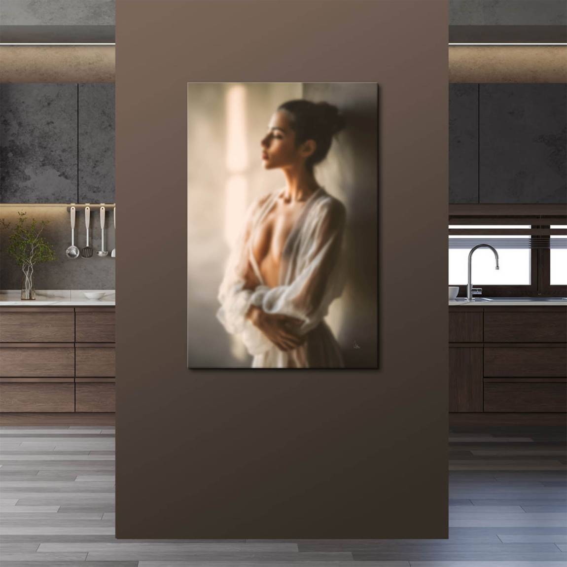 Sinnliche Frau Leinwand Bild