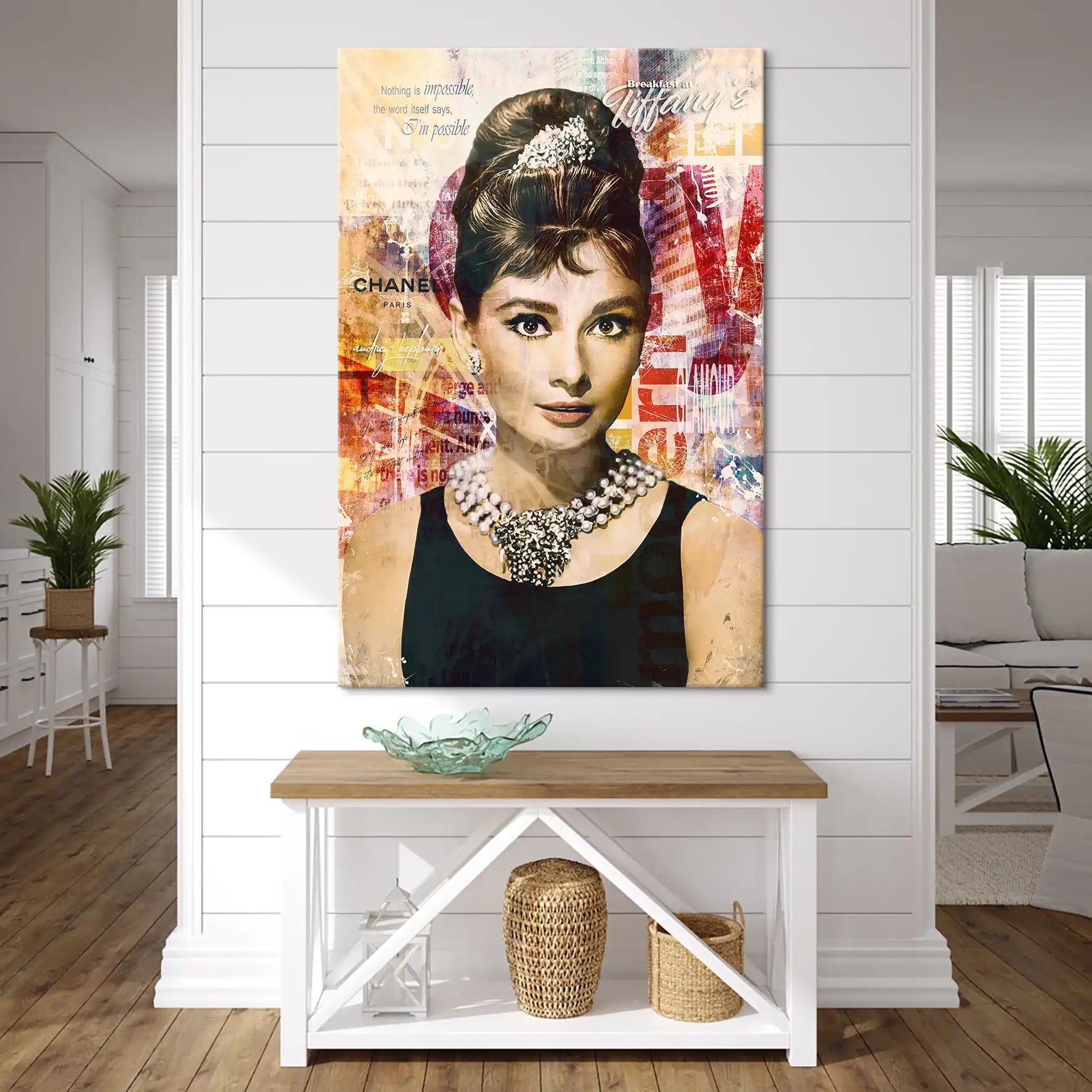 Audrey Glamour Art Leinwand Bild INGALERIE