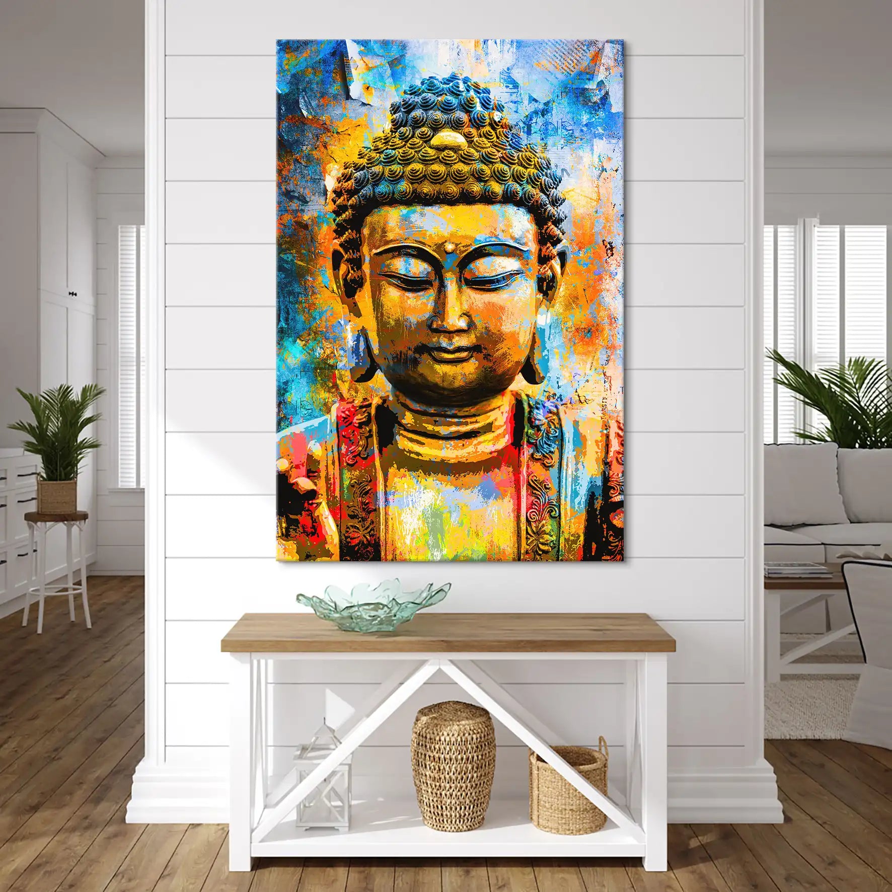 Buddha Color Style Leinwand Bild INGALERIE