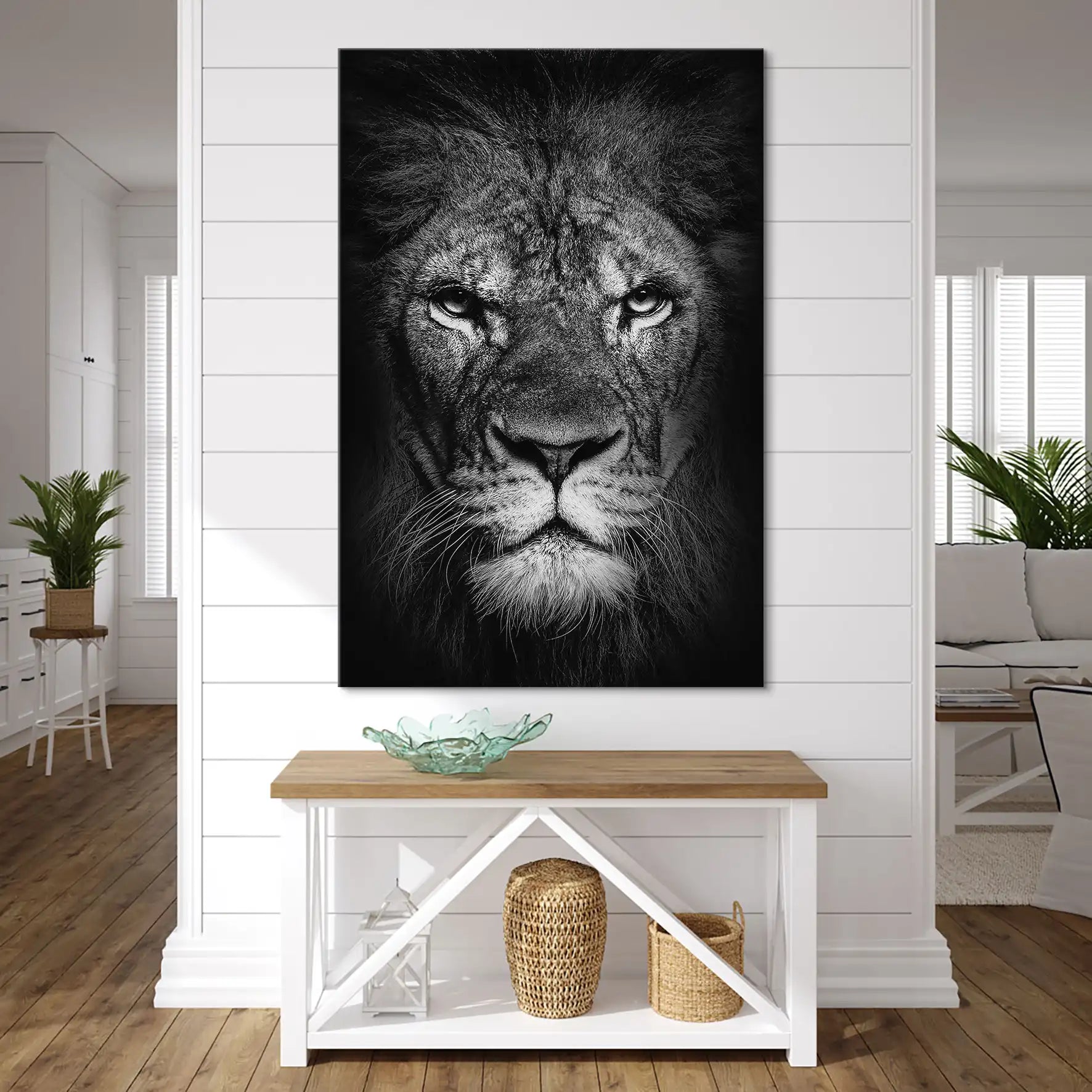 Lion Head Leinwand Bild INGALERIE