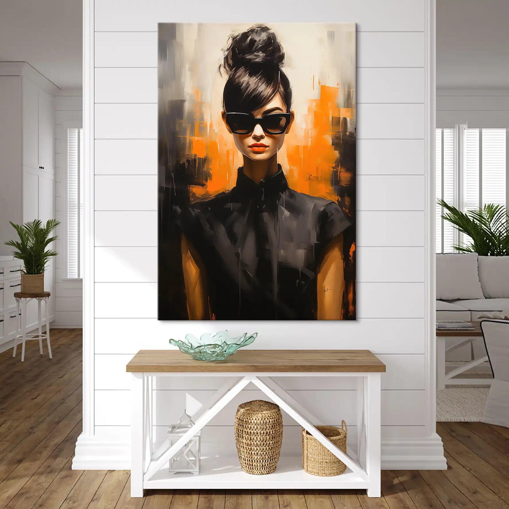 Audrey Dark Style Leinwand Bild INGALERIE