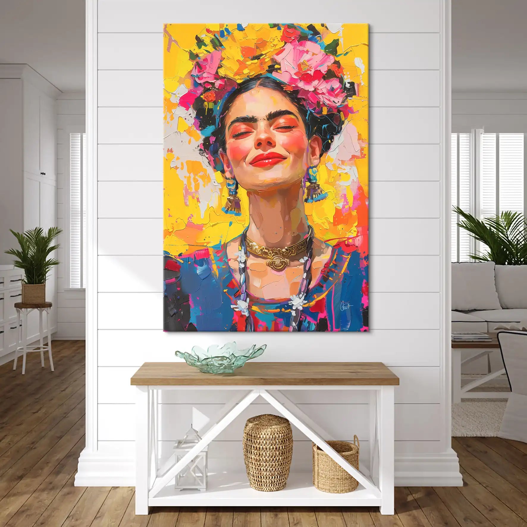 Frida Smile Leinwand Bild INGALERIE