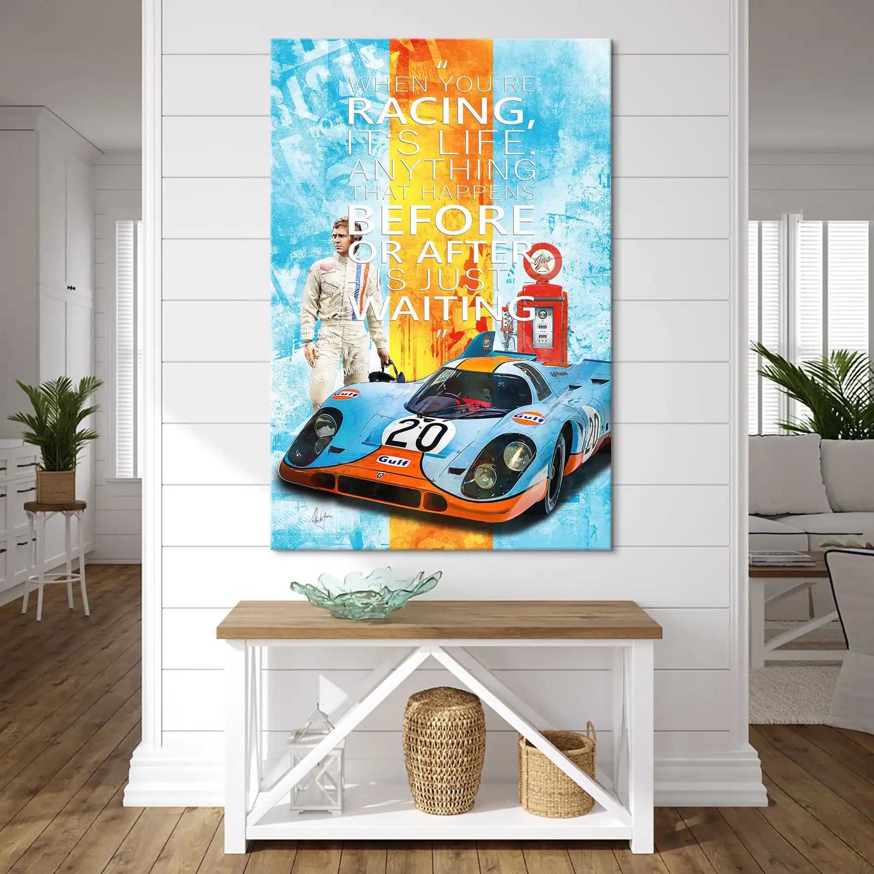 Steve Gulf Porsche 917 Leinwand Bild INGALERIE