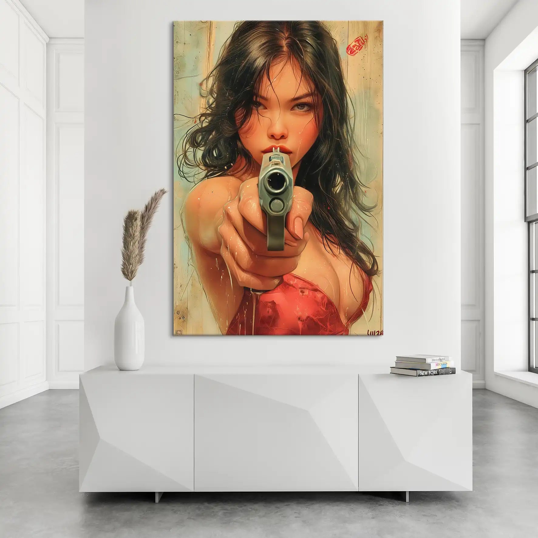 Gun Beauty Leinwand Bild INGALERIE