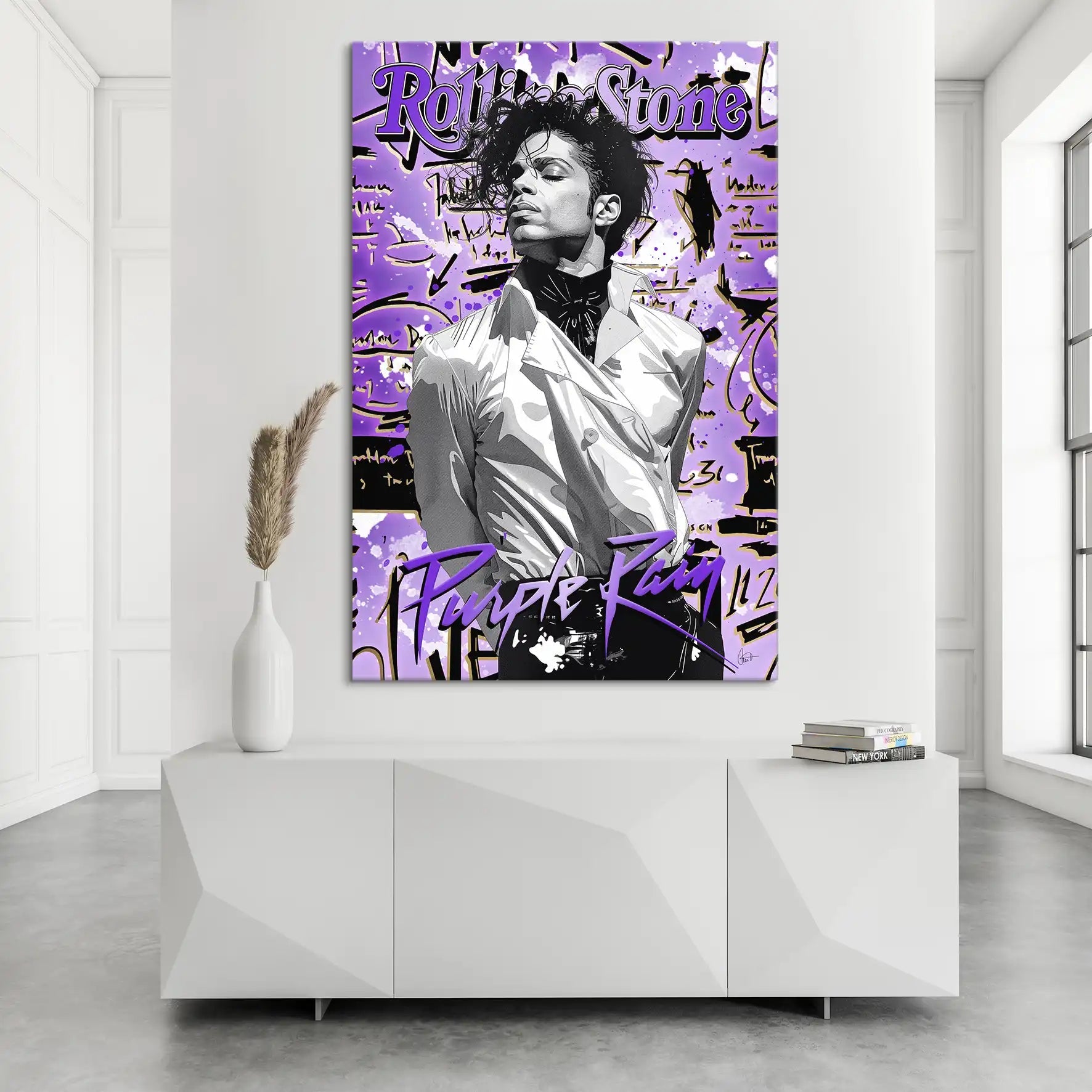 Purple Rain Leinwand Bild INGALERIE