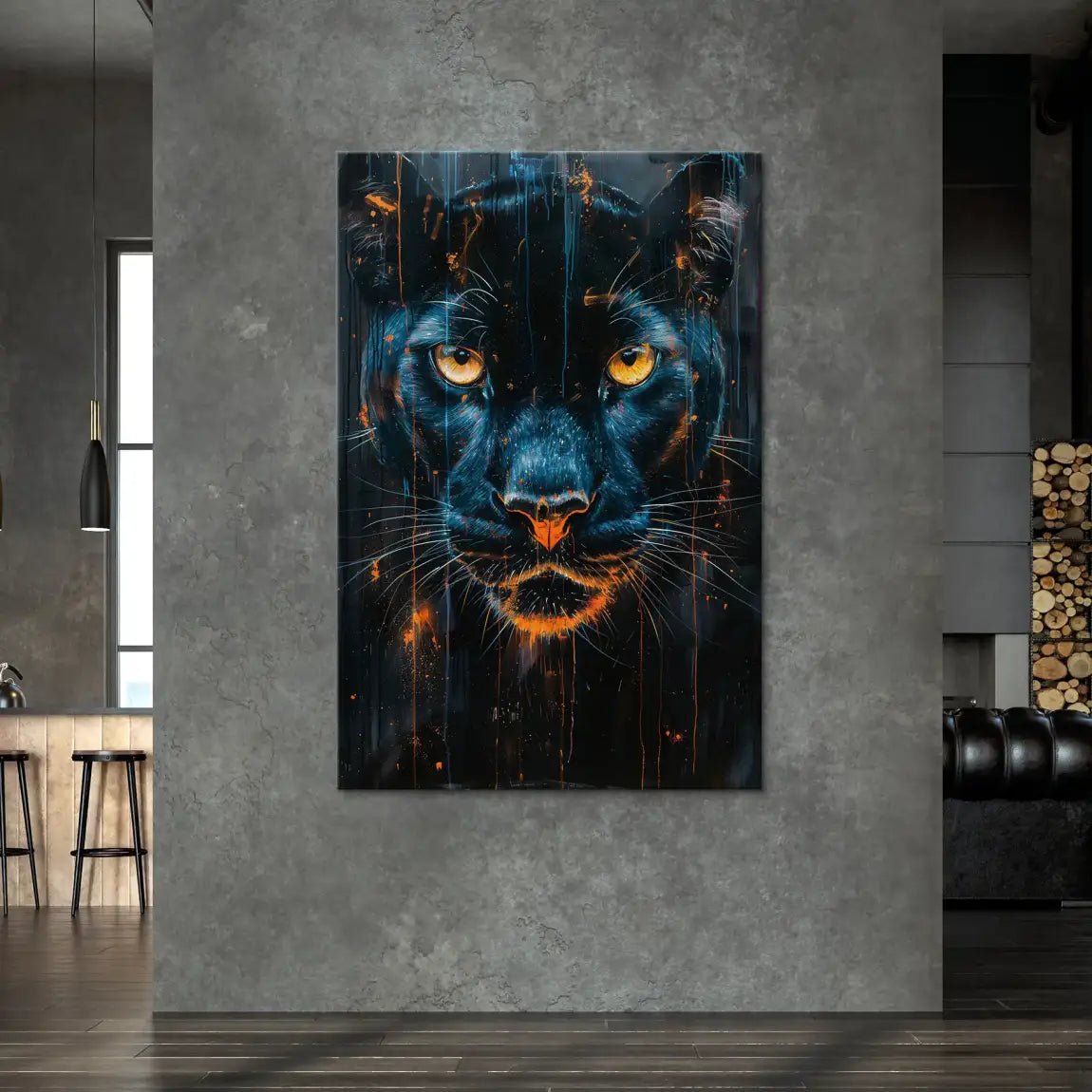 Black Panther Leinwand Bild INGALERIE