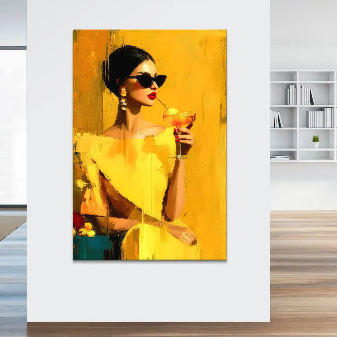Amber Velvet Elegance Leinwand Bild INGALERIE