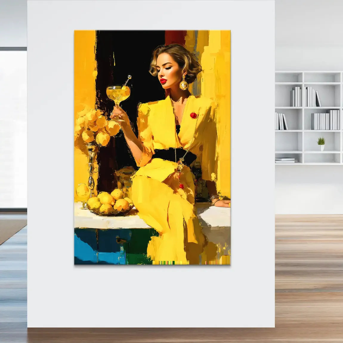 Lemon Chic Elegance Leinwand Bild INGALERIE