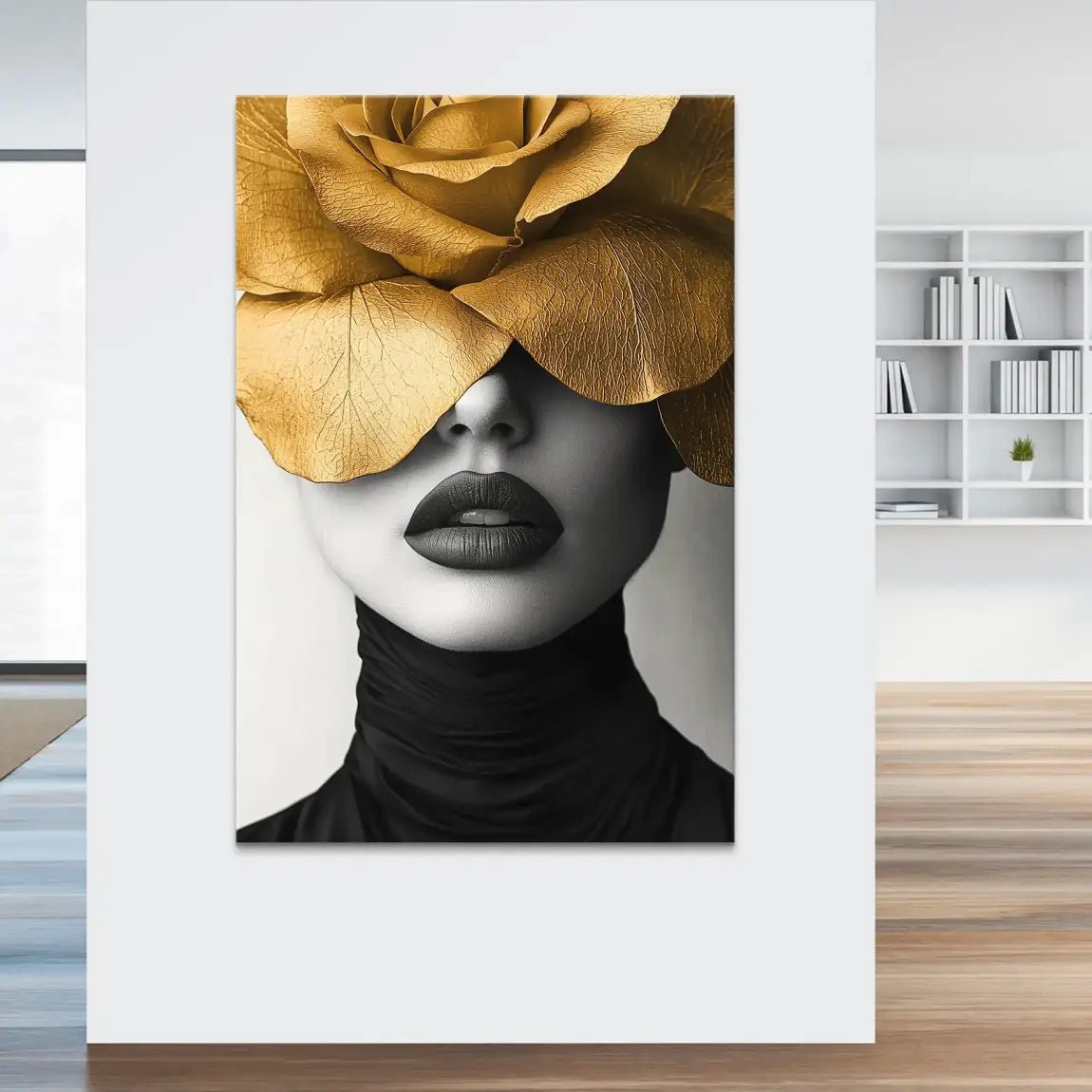 Beauty Flower Face Leinwand Bild INGALERIE