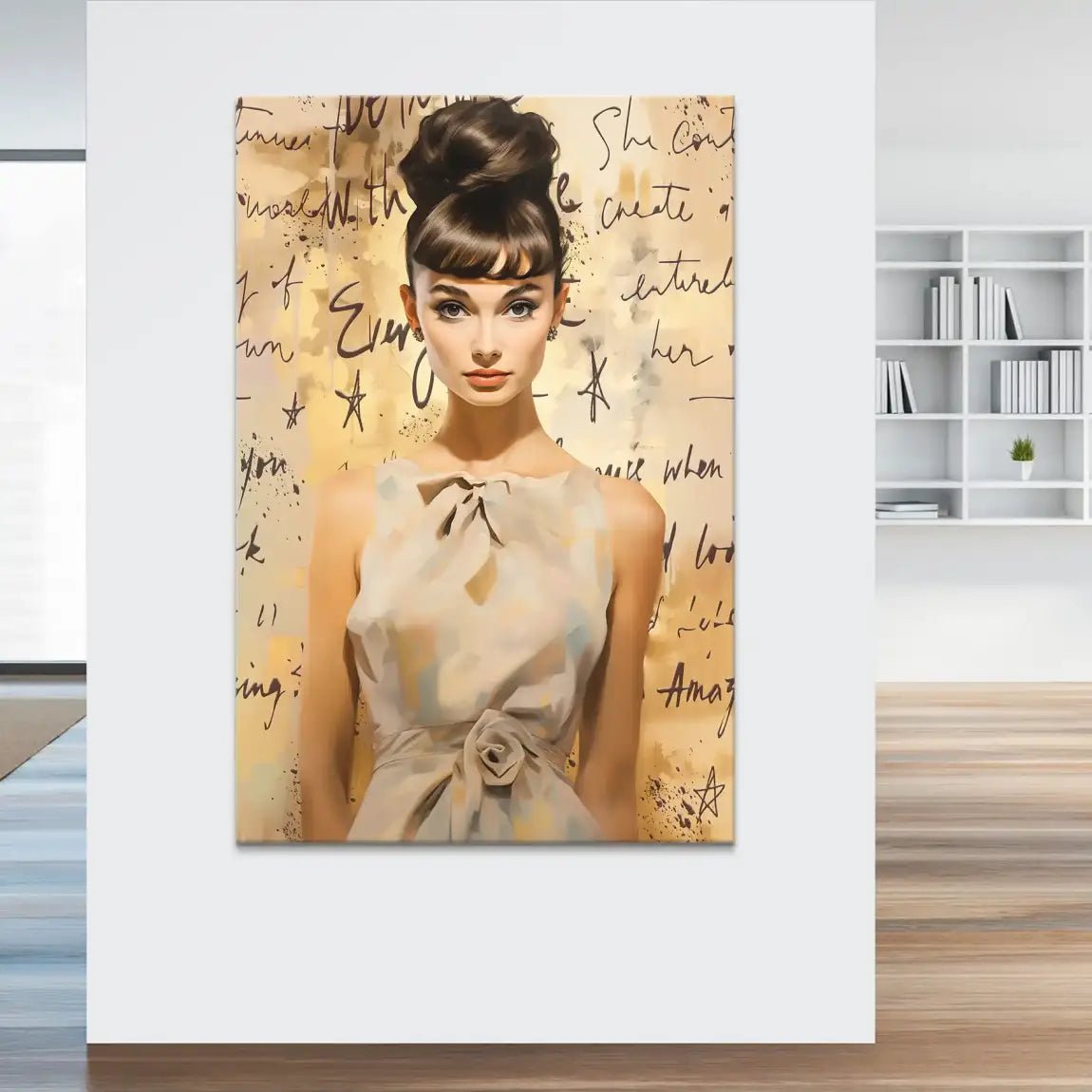 Audrey Hepburn Modern Art Leinwand Bild INGALERIE