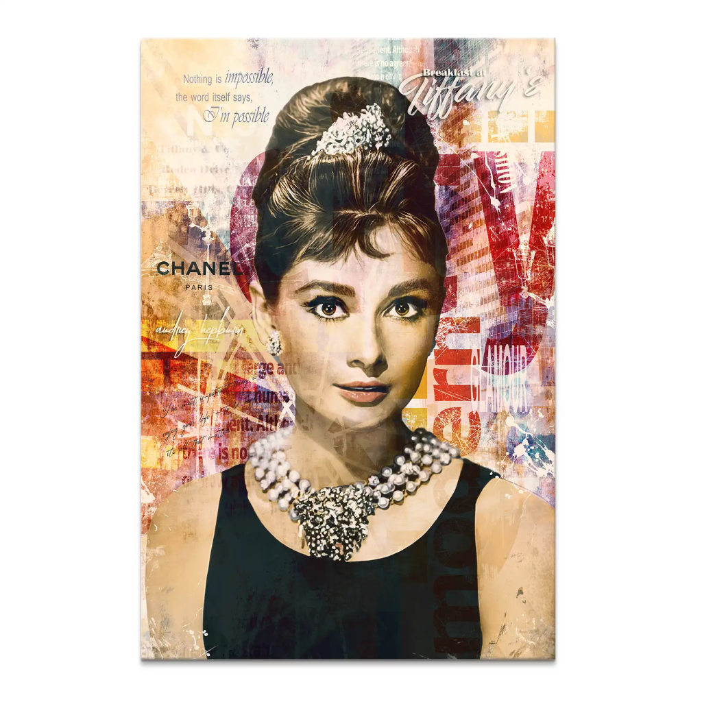 Audrey Glamour Art Leinwand Bild INGALERIE