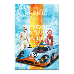 Steve Gulf Porsche 917 Leinwand Bild