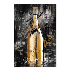 Champagner Lifestyle Leinwand Bild
