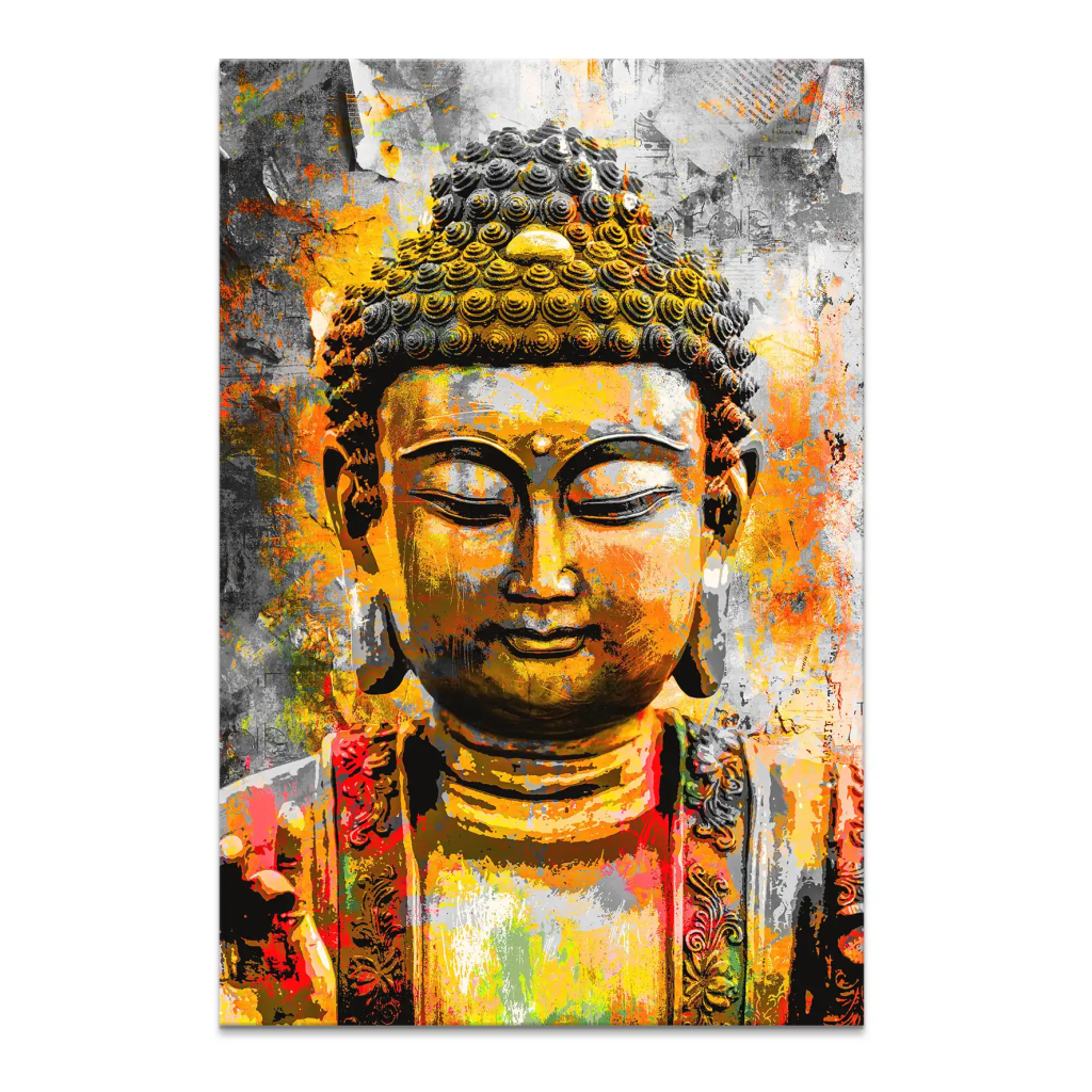 Buddha Boho Style Leinwand Bild INGALERIE