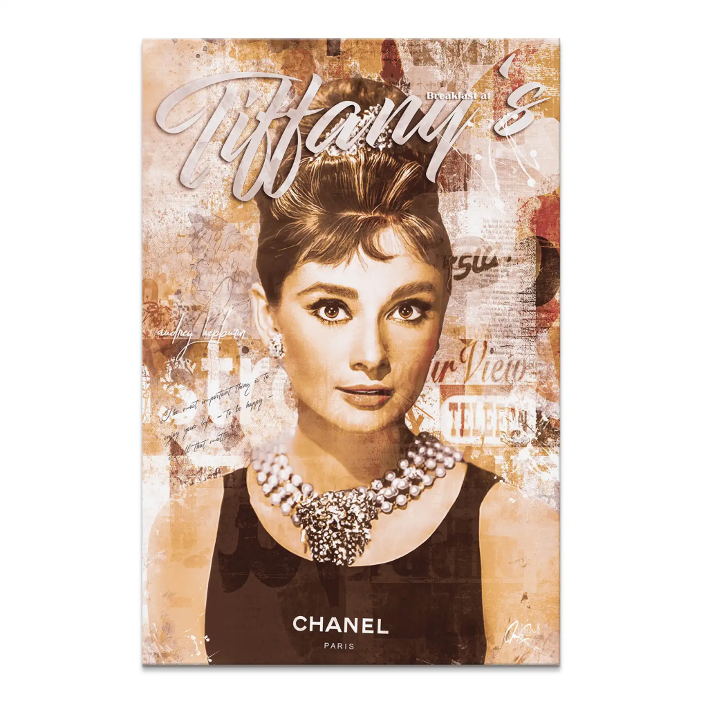 Audrey Tiffany Retro Art Leinwand Bild INGALERIE