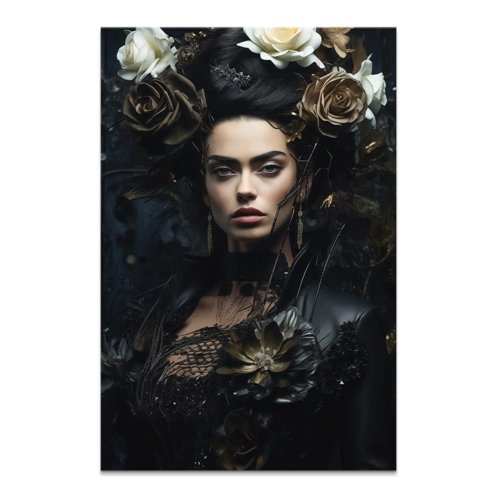 Frida Kahlo Dark Style Leinwand Bild INGALERIE