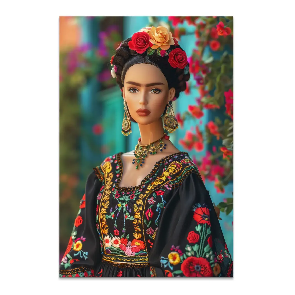 Frida Barbie Leinwand Bild