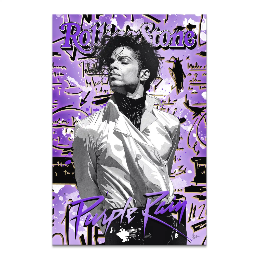 Purple Rain Leinwand Bild INGALERIE